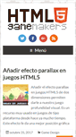 Mobile Screenshot of html5gamemakers.com